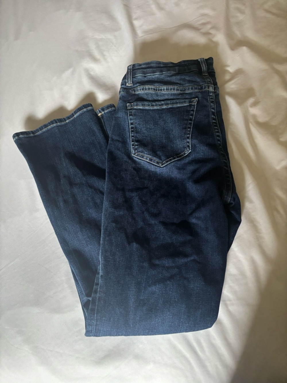 BKE Women’s Boot Cut Jeans in Dark Blue Wash